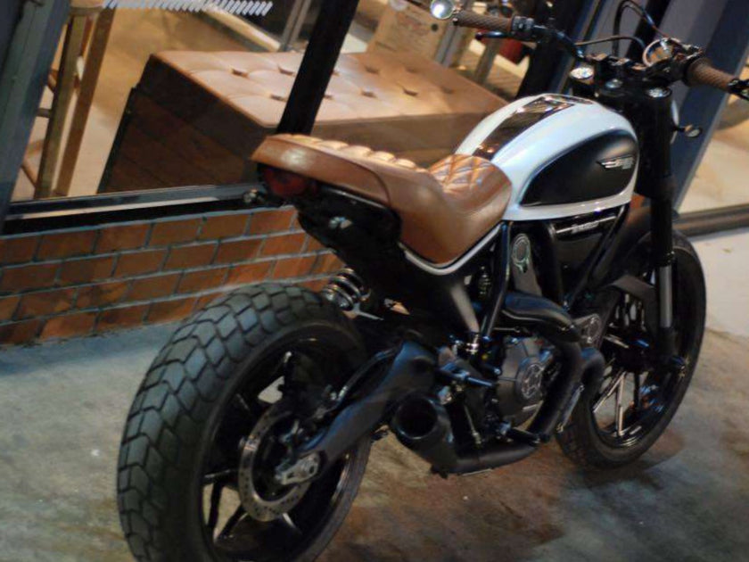 Ducati Scrambler Mugello シート ダークブラウン Mugello - Extra Slim Seat Project X (Dirty Brown) | For