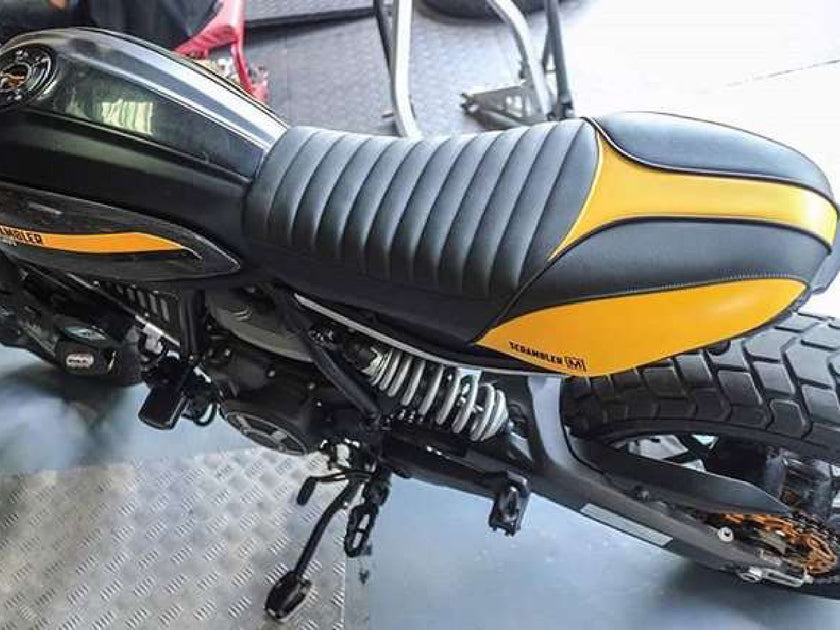Mugello - Extra Slim Seat Project X (Black & Yellow) | For Ducati 