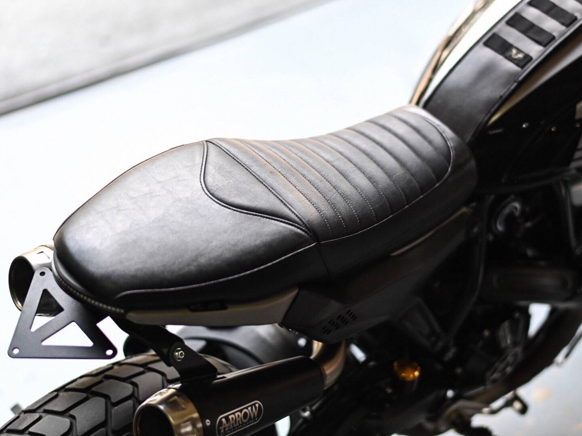 Ducati Scrambler Mugello シート ダークブラウン DUCATI スクランブラー800/400 ムジェロスリムシート 3.0