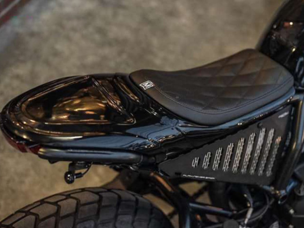Ducati Scrambler Mugello シート ダークブラウン Mugello - Extra Slim Seat Project X (Dirty Brown) | For Ducati