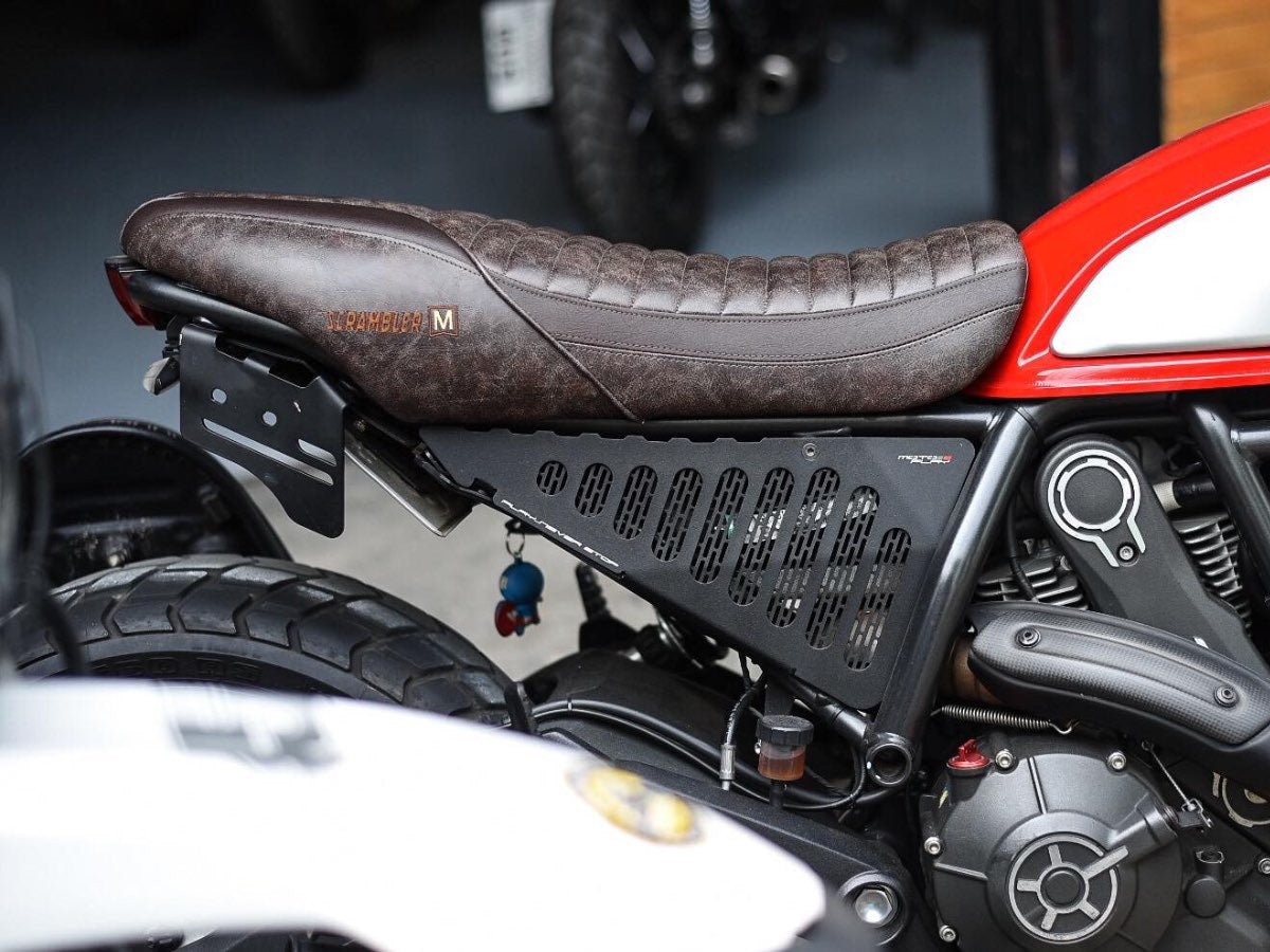 Ducati Scrambler Mugello シート ダークブラウン Mugello - Extra Slim Seat Project X (Dirty Brown) | For